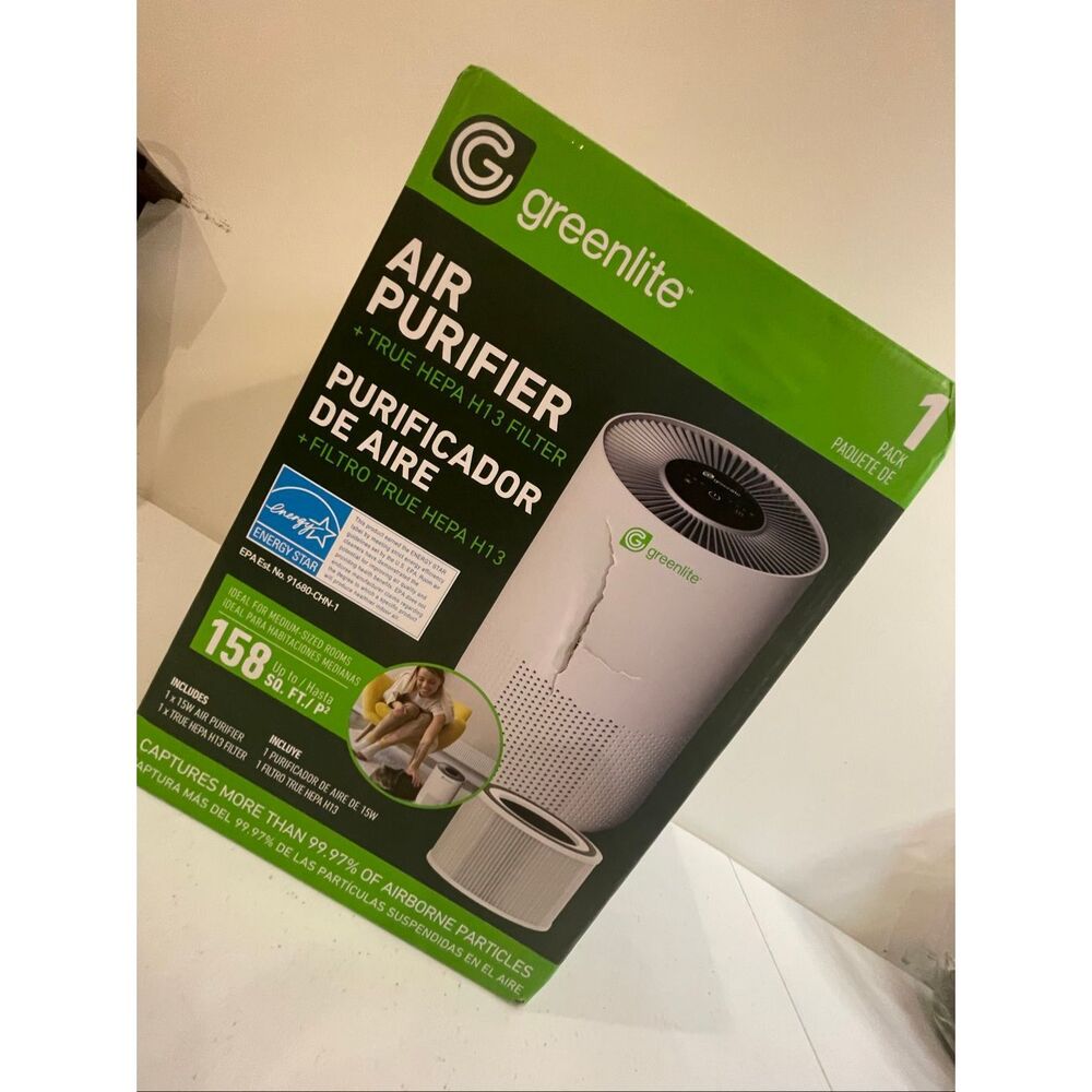 Greenlite Air Purifier True HEPA H13 Filter up to 158 Sq FT New In Box
